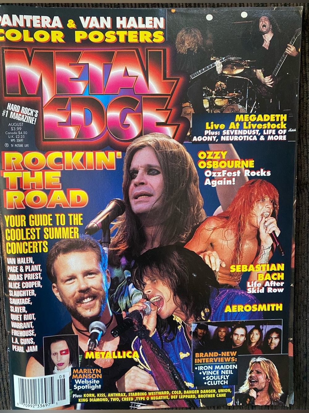 Metal Edge Magazine August 1998